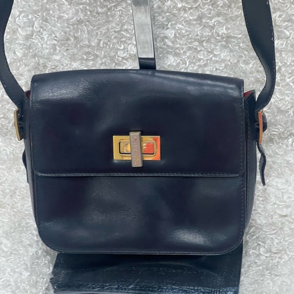 CELINE Logo Hardware Leather Mini Crossbody Bag - Picture 1 of 16